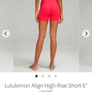 Lululemon Align High-Rise Short 6" BNWT
